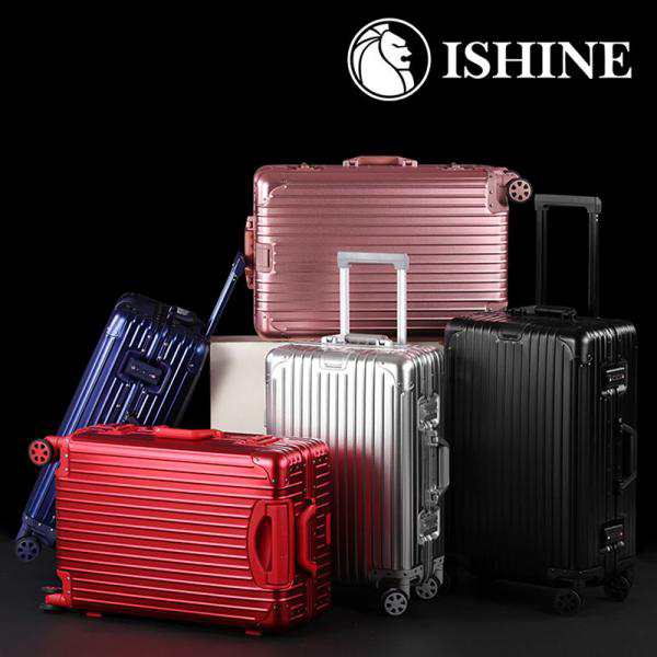 ISHiNE アルミ合金スーツケース 全金属製トランク 20/22/24/26/29インチ ハードタイプ キャリーケース 耐傷加工 サテン仕上げ 全6色 YT02