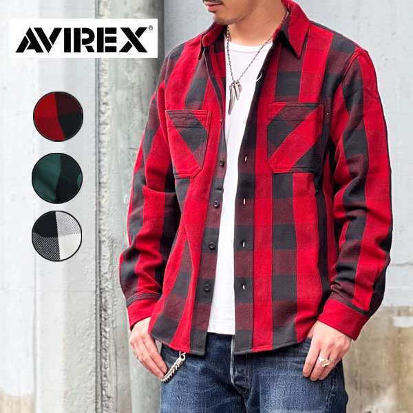 AVIREX アヴィレックスDAILY BLOCK CHECK SHIRTS デイリー