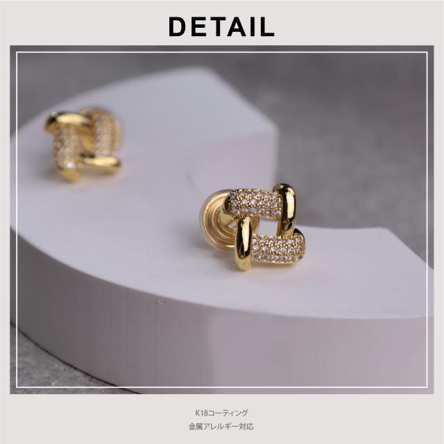 痛くない イヤリング 金属アレルギー対応 18K ニッケルフリー ジルコニア レディース 大人 かわいい エレガント ゴージャス リッチ ジュエリー ゴールド 両耳用 送料無料 プチプライス高見え CRAIFE イヤリング