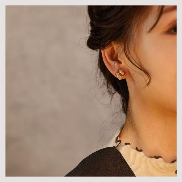 痛くない イヤリング 金属アレルギー対応 18K ニッケルフリー ジルコニア レディース 大人 かわいい エレガント ゴージャス リッチ ジュエリー ゴールド 両耳用 送料無料 プチプライス高見え CRAIFE イヤリング