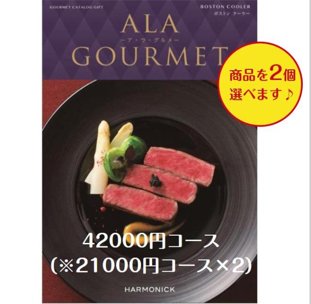 40000円 ４万円 グルメ カタログギフト アラグルメ ボストンクーラーダブル 送料無料 引出物 結婚 内祝 出産 御祝 お返し 快気祝 新築祝 法事 香典返し 安い
