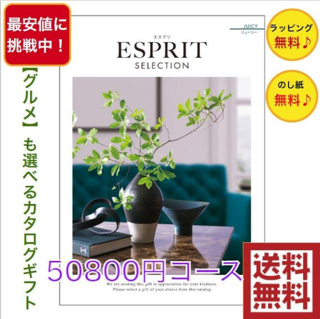 カタログギフト エスプリ ジューシー 50800円 送料無料 ESPRIT 引出物 結婚 内祝 出産 御祝 お返し 快気祝 新築祝 法事 香典返し ギフト 安い 割引 5万円の通販は
