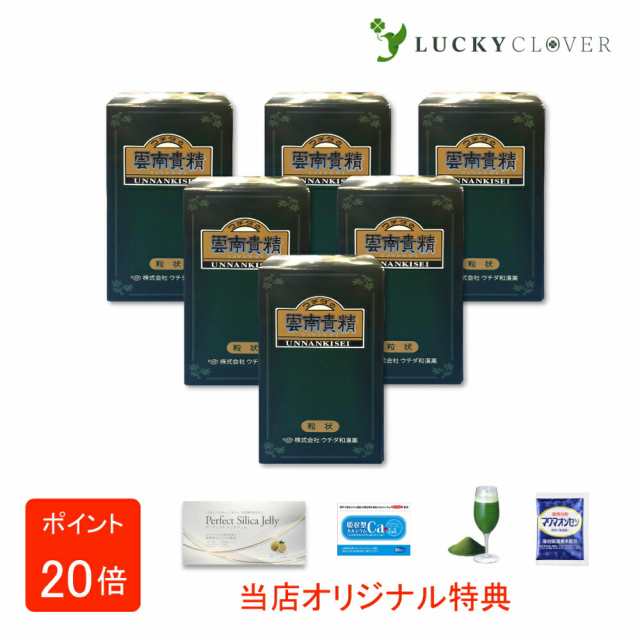 【選べるおまけ付き】【6個セット】ウチダの雲南貴精 180g 900粒 うんなんきせい ウチダ和漢薬