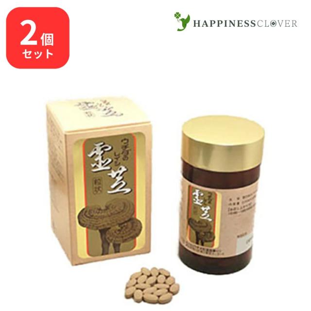 【2個セット】霊芝エキス粒状 100g 300粒 ウチダ和漢薬