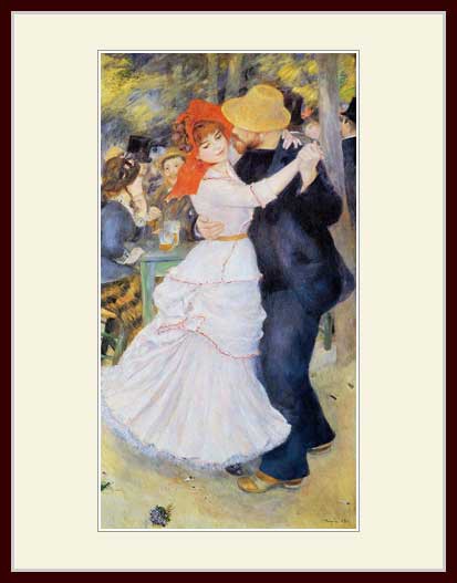 ブージヴァルのダンス》ルノワール1883年ボストン美術館所蔵