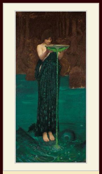 複製画・額縁付き・ウォーターハウス・「Proserpine」 12,400円