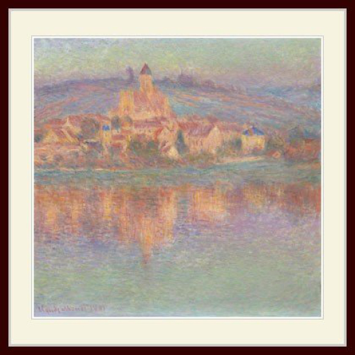 複製画・額縁付き・モネ・「Vetheuil」の通販は 7,234円