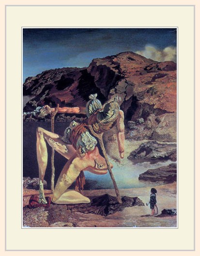 複製画・額縁付き・ダリ・「セックス・アピールの亡霊」 : プリ