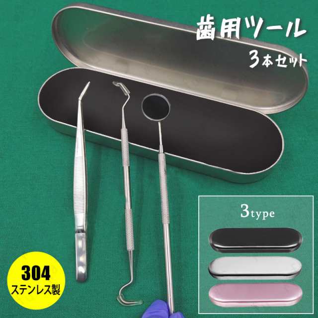 3type 3本セットケース付き (#br49) 歯石取り器具 自宅用 デンタル