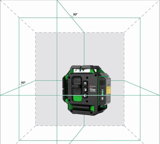 グリーン レーザー墨出し器 TANK (タンク）フルライン3ー360G