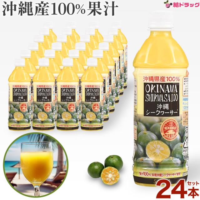 沖縄薫製ハム組み入れる食料雑貨類 沖縄シークワーサー100% 愛玩動物 500ml×24個