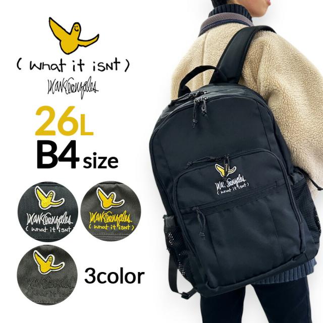 リュック 通学 修学旅行 学生 2h9-13173 What it isnt ワットイットイズント ART BY MARKGONZALES アートバイ マークゴンザレス Dパック ２層式 バッグ PCポケット 大容量 26L 人気 かっこいい おしゃれ デイパック A4 小学生 中学生 高校生 大学生 おすすめ 部活 旅行