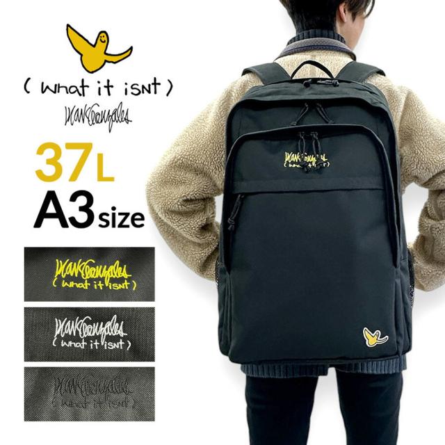 リュック 通学 修学旅行 学生 2h9-14164 What it isnt ワットイットイズント ART BY MARKGONZALES アートバイ マークゴンザレス Dパック ２層式 バッグ PCポケット 大容量 37L 人気 かっこいい おしゃれ デイパック A3対応 小学生 中学生 高校生 大学生 おすすめ 部活 旅行