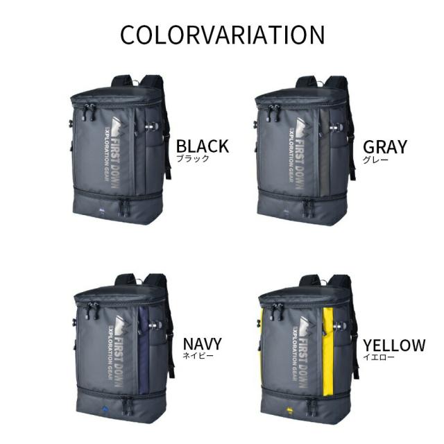 リュック 通学 大容量 男子 高校生 中学生 33059 FIRSTDOWN -EX ファーストダウン ダブルスペースリュック スクエアリュック デイパック 人気 32L PC収納 A4 B4 PC 通学リュック 部活 旅行 修学旅行 林間学校 合宿 スポーツ アウトドア かっこいい おしゃれ 学生 ブランド