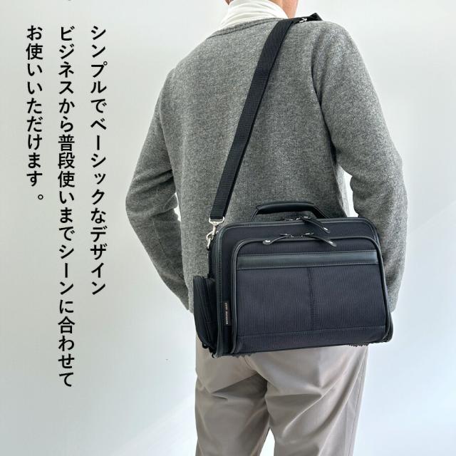 メンズ ショルダーバッグ 2way 斜めがけ B5 横型 軽量 大容量 ビジネスバッグ ブランド 33737 GERMANE GEAR ショルダー 肩掛け 手持ち 手提げ 多機能 通勤 出張 旅行 軽い 使いやすい 斜め掛け メンズバッグ シンプル おしゃれ おすすめ かっこいい 男性 黒 プレゼント_11