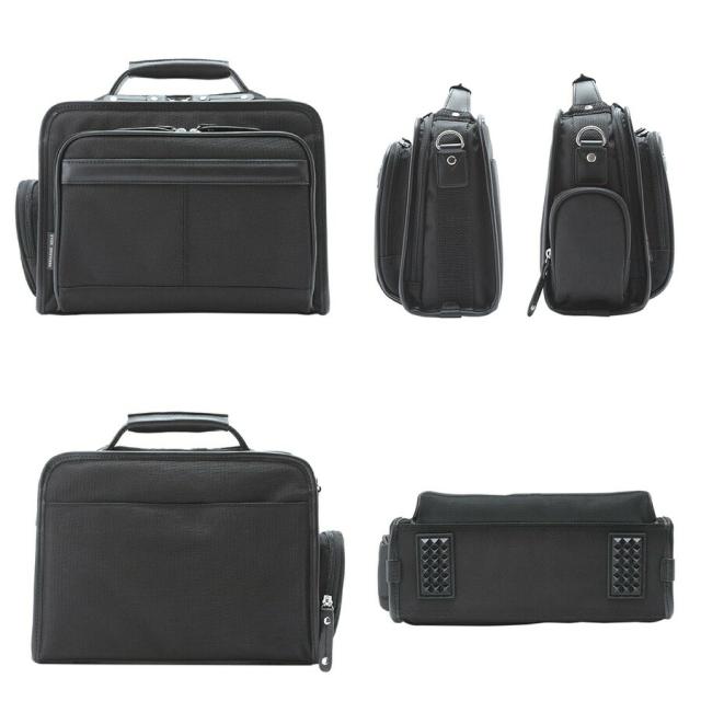 メンズ ショルダーバッグ 2way 斜めがけ B5 横型 軽量 大容量 ビジネスバッグ ブランド 33737 GERMANE GEAR ショルダー 肩掛け 手持ち 手提げ 多機能 通勤 出張 旅行 軽い 使いやすい 斜め掛け メンズバッグ シンプル おしゃれ おすすめ かっこいい 男性 黒 プレゼント_12