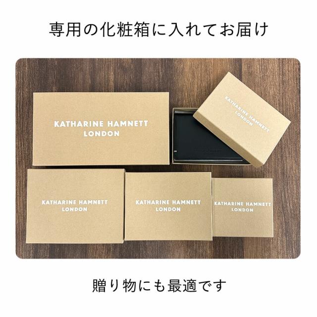 メンズ 紙入れ 二つ折り ジッパー 本革 ブランド名 ラウンドファスナーコンパクト 黒 490-52103 KATHARINE HAMNETT LONDON  キャサリン・ハムネット ベガ 革 なめし革 小さめ 御釣り入れあり 格好のいい かっこいい 分かりやすい 一般受け 成人男性 御父っつぁん おじいちゃん 通い 旅する 国産牛皮