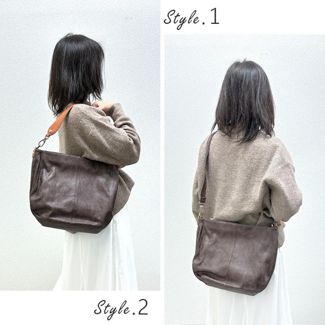 ショルダーバッグ レディース 4way 斜めがけ 49606 zucchero ズッケロ Buruna 4WAYバッグ トートバッグ バッグインバッグ ショルダーバッグ B5サイズ カジュアル シンプル おしゃれ 軽量 軽い 合皮 フェイクレザー 大人 女子 女性 ママ お母さん 人気  普段使い 通勤 旅行_3