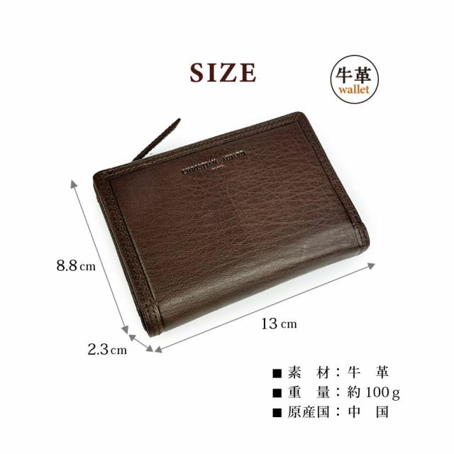 財布 メンズ 二つ折り ca0003 CHRISTAIN AUJARD クリスチャン