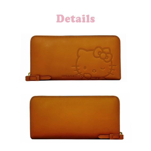 キティちゃん 長財布 レディース 革財布 おしゃれ 2w06 ハローキティHello Kitty 長財布 ラウンドファスナー長財布 牛革 大容量 本革 実用的 大人 上質 高級 サンリオ かわいい 女性 女子 ママ お母さん 旅行 お買い物 レッド ブラック ブラウン 赤 黒 茶 ウオレット_2