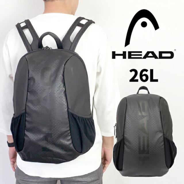 リュック メンズ おしゃれ【hd-0010】HEAD ヘッド Dパック 26L A4 通勤 通学 メンズ 大容量 黒 ブラック  男子 中学生 高校生 大学生 大人 スポーツ 旅行 遠足 アウトドア 通勤リュック 通学リュック 軽量 軽い 男性用 自転車 ビジネス 人気 かっこいい