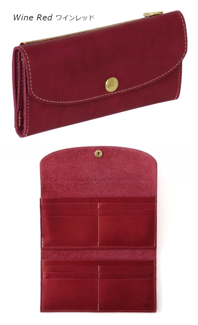 長財布 メンズ レディース かぶせ 本革 革 [0520442] Lee リー