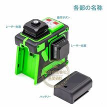 グリーンレーザー 墨出し器 フルライン 4方向大矩照射モデル 高