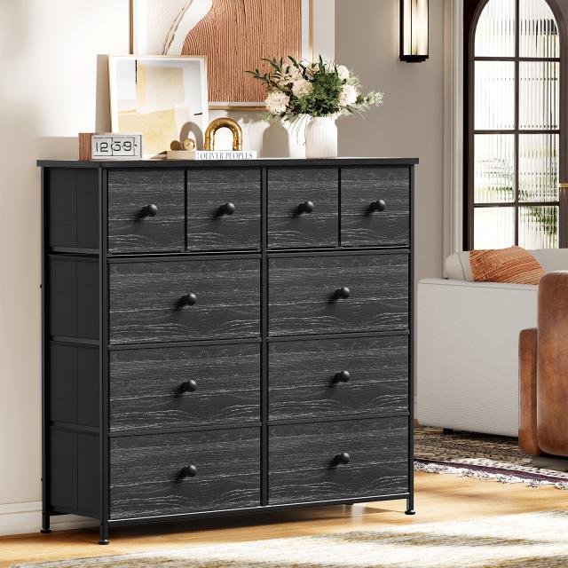 4段10杯 ハイチェスト タンス 箪笥 リビング収納チェスト