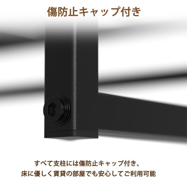 2口コンセント ベッドフレーム 宮棚付き パイプベッド 高耐荷重 収納付きベッド スチールベッド カビ防止 アイアンベッド シングルベッド セミダブルベッド 脚付き フレームのみ 頑丈 木製_7