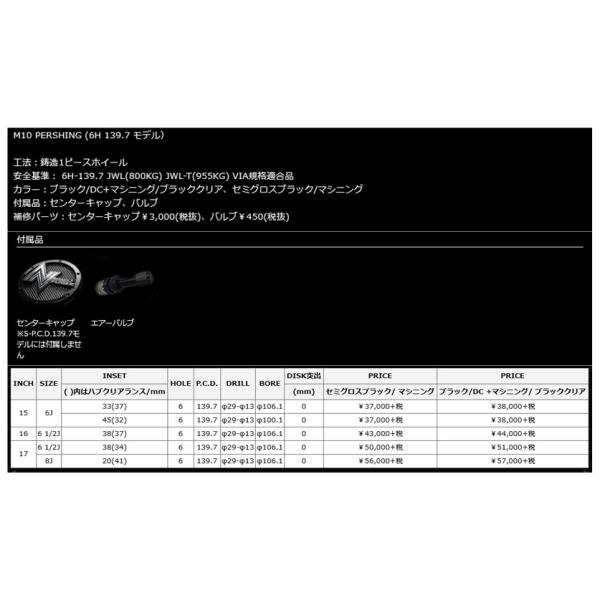 マルカサービス ナイトロパワー M10 PERSHING 150プラド ハイラックス 8.0J-17 +20 6H139.7 セミグロスブラック/ マシニング ２本以上ご注の通販はau PAY マーケット - ビッグラン市毛 | au PAY マーケット－通販サイト