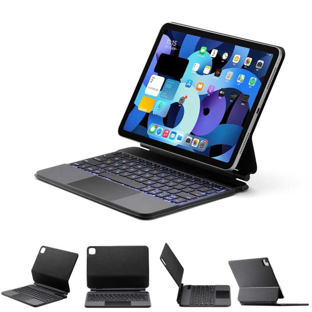 iPad Air4 Pro11 第3世代 2018 2020 2021 タッチパッドキーボード 磁力吸着 カバー ワイヤレス bluetoothキーボード リチウムバッテリー内蔵