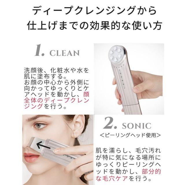 4モード 13役 多機能 美顔器 自信のある素肌へ ウォーター 4モード 13役 多機能 美顔器 自信のある素肌へ ウォーター