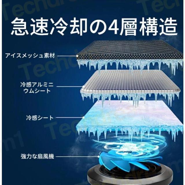 カーシート 車 クールシート 16個のファン付き 3Dメッシュ クールカーシート 冷風送風 シートクーラー 車のシートカバー 夏 通気性抜群 冷却 3段階調整 DC12V/24V対応 カーエアーシート 車シートカバー 通気性素材 夏 夏場 蒸れない 滑り止め 運転席 助手席_7