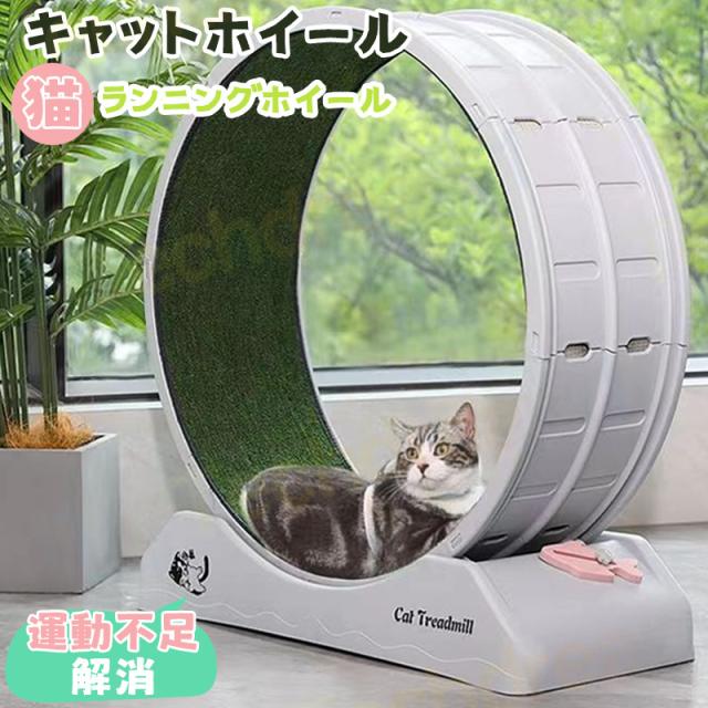 キャットホイール 猫 回し車 ロック装置内蔵 静音低ノイズ 猫専用 