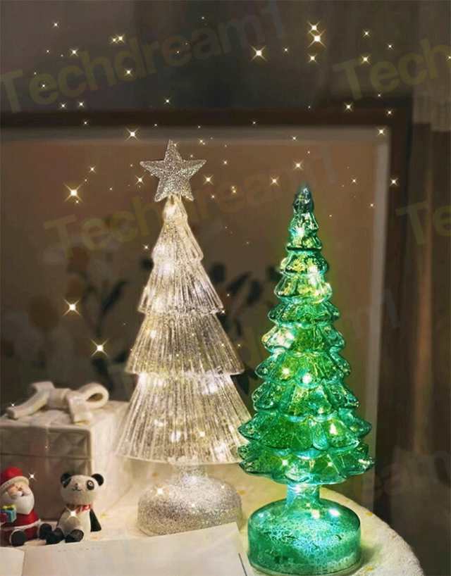 2023新作 ガラス クリスマスツリー LED クリスマス 飾り LED