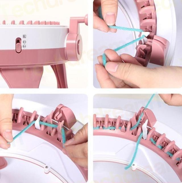 楽天市場】編み機 48針 織り機 子供 おもちゃ DIY手芸 操作簡単 回転織機 コンパクト スカーフ ニット マフラー 袋 帽子 毛糸編み機 手芸編みキット  手編み機 手芸用品 : テスコストア 編み機 織り機 織機キット 縫製おもちゃ 手編み機 ウール編み 帽子編み 針工芸 DIY ハンド クランク 操作簡単 便利なグッズ