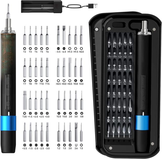 電動ドライバー 小型 充電式 女性 コードレス ドライバー 軽い 電動工具 ビットセット ドリル アタッチメント ビット40種付き LED ボール型 手動 電動 DIYの通販は 6,374円