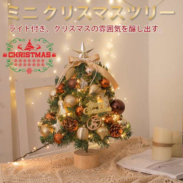 ミニ クリスマスツリー 針葉樹 卓上 北欧風 かわいい クリスマス飾り