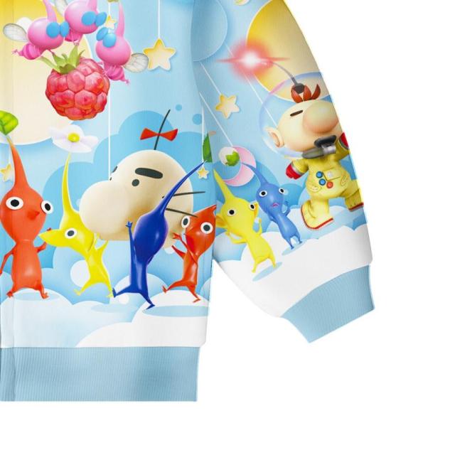 青ピクミン 長袖フルジップパーカー パーカー 青 PIKMIN【Nintendo TOKYO取り扱い商品】 | My