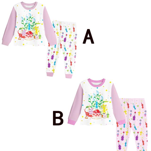 ピクミン パジャマ 上下セット 子供 かわいい キャラクター Tシャツ