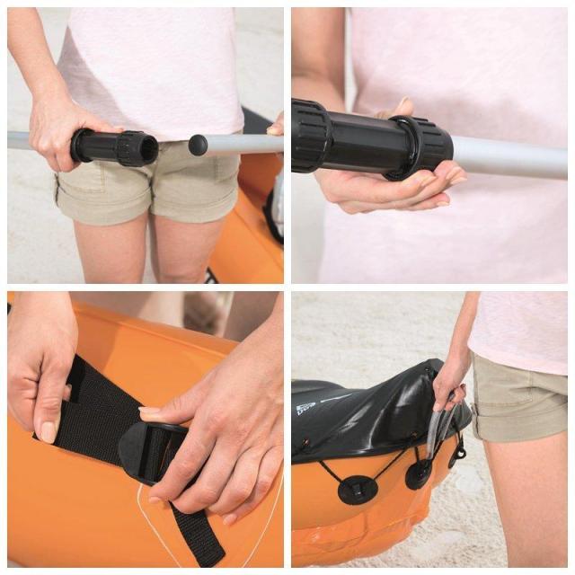 インフレータブルボート プロペラエアーポンプ 2人乗り エアーボート