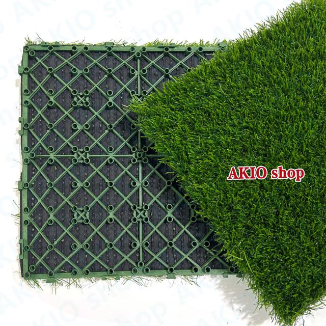 30枚セット 人工芝 パネル 30X30x3cm 人工芝マット 芝生 芝丈 産卵用/犬/ペットマット ベランダ タイル 人工芝生 リアル 芝生の通販は