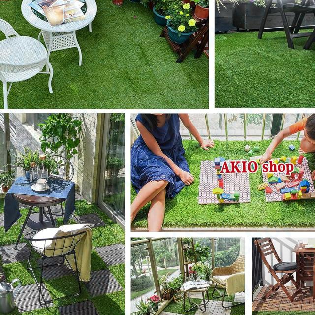 30枚セット 人工芝 パネル 30X30x3cm 人工芝マット 芝生 芝丈 産卵用/犬/ペットマット ベランダ タイル 人工芝生 リアル 芝生の通販は