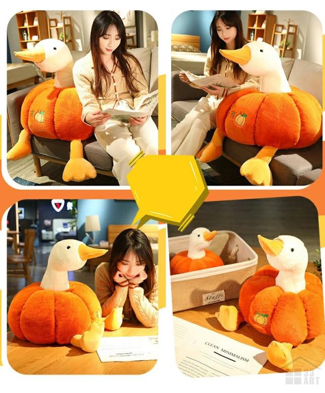 ぬいぐるみ 大きい ふわふわ かぼちゃ アヒル ぬいぐるみ かぼちゃの枕 