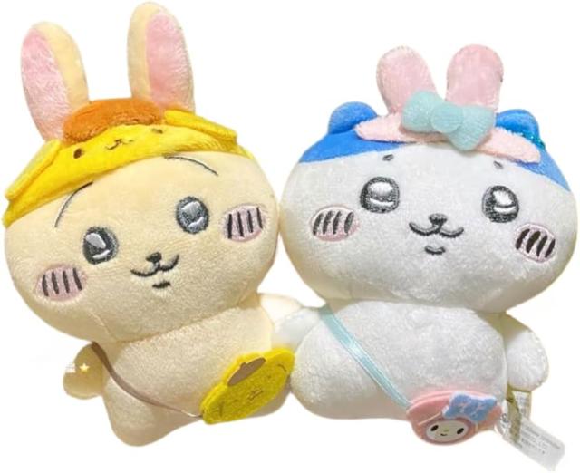 ちいかわ サンリオコラボ ぬいぐるみ キーホルダー ぬいぐるみ サンリオオリジナルデザインで『ちいかわ』と「サンリオ