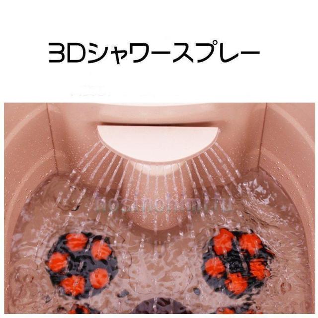 フットバス フットマッサージャー 足ぽっか サンコー 疲労軽減 電気加熱マッサージ足湯保温足温器 むくみ 足のむくみ 冷え バケツ PSE認証済み_3