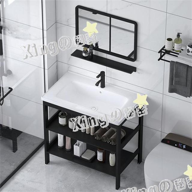 洗面台セット 洗面所の床型洗面台 洗面ボウル キッチンシンク便利 流し台 手洗い鉢 手洗い器 陶器製 簡易洗面化粧台 バルコニー 庭 シンク 排水付き