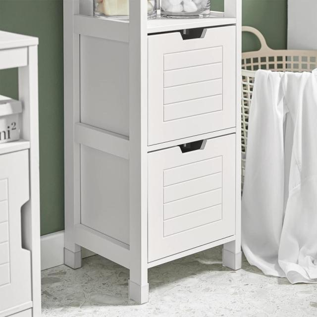 隙間収納 ランドリーラック 洗面所 収納 洗面所用キャビネット 引き出し付き スリム/おしゃれ 幅30×奥行き30×高さ144cm ランドリー収納 脱衣所 すきま収納 ラ_7