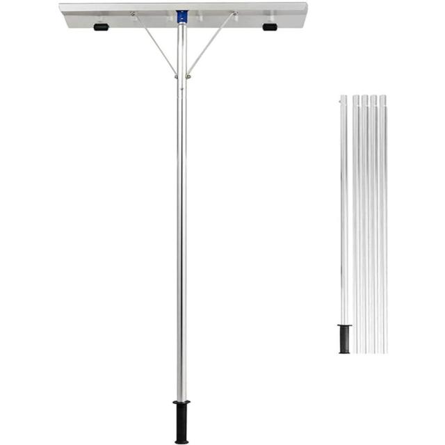 多機能 雪下ろし棒 スノーダンプ 屋根 雪かき 除雪道具【全長6.1m】 2.2kg アルミ 組立式 雪庇落とし 除雪用品 雪かき用 積雪 屋根 除雪道具 車などに適用 安全の通販は