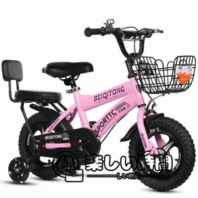子供用自転車 キッズバイク12 14 16 18インチ 幼児用 補助輪付き 誕生日プレゼント バランス感覚養成 シート/滑り止めハンドル 高さ調節可能_3